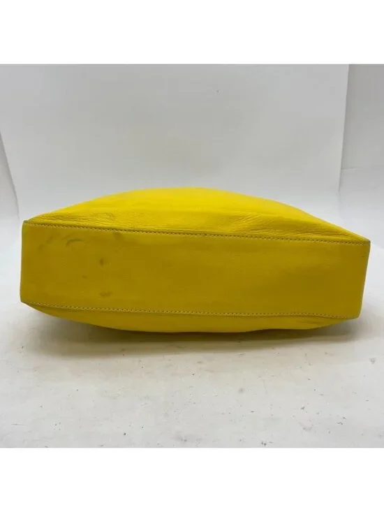 Celine Hand Shoulder Bag Leather Yellow Travel Formal - Picture 4 of 16